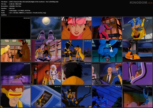 [SOFCJ Raws] X Men TAS 1x01 (01) Night of the Sentinels Part 1 [DVDRip].mkv