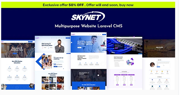 Skynet v3.2 - Multipurpose Laravel CMS